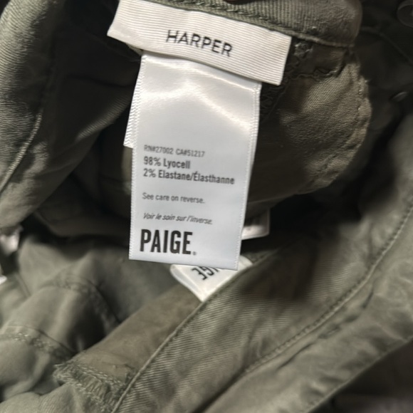 Paige Harper wide leg, high waisted paper bag pants, NWT, 30 - Picture 14 of 16